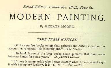 Advertisement for Moore's Modern Painting